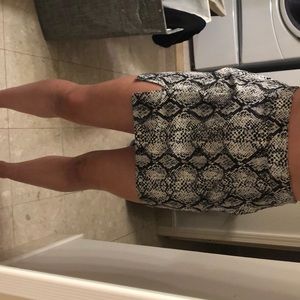 snakeskin skirt